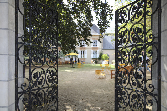 Gates of the Manoir de Verzy, an 18th-century manor house owned by Veuve Clicquot