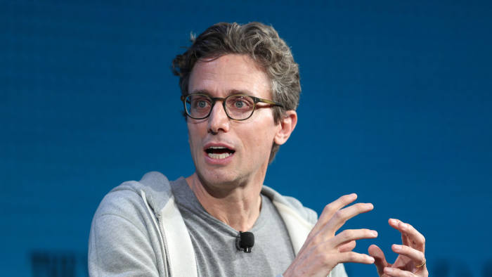 Jonah Peretti, Founder and CEO, Buzzfeed, speaks at the Wall Street Journal Digital Conference in Laguna Beach, California, U.S. October 18, 2017. REUTERS/Lucy Nicholson