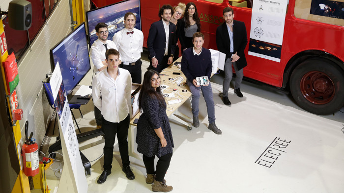 the ElecTree team promote their project at Cern