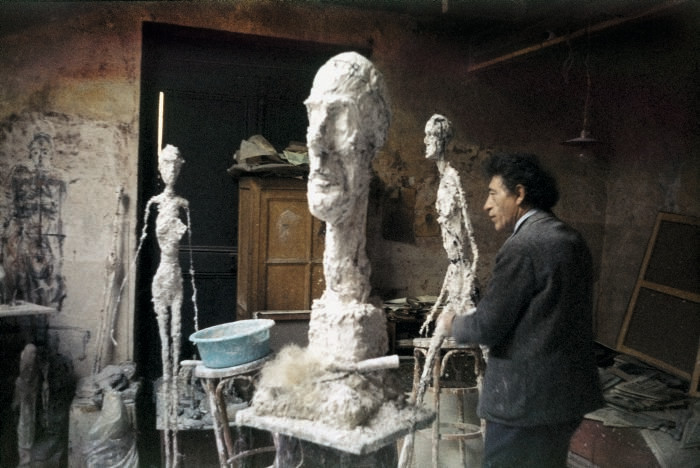 Alberto Giacometti at work