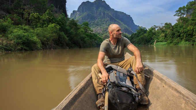Ed Stafford in Laos, during filming for his latest Discovery Channel series