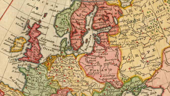 A New Map Of Europe According To The Newest Observations By H. Moll Geographer. European Map Dated Circa 1720 By Herman Moll. (Photo by: Universal History Archive/UIG via Getty Images)