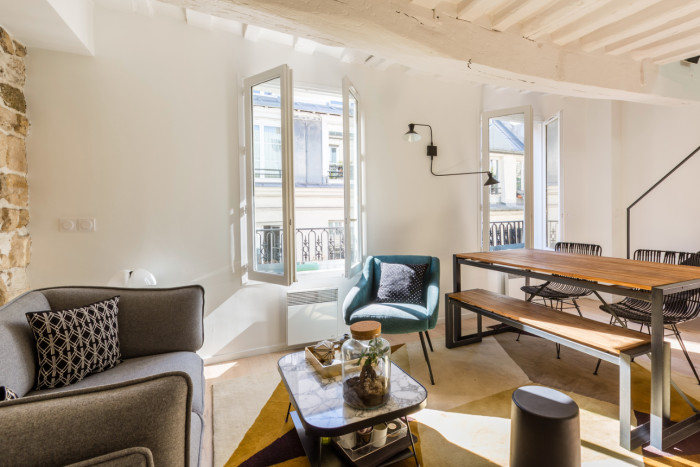 The apartment on Rue Tiquetonne, in the 2nd arrondissement