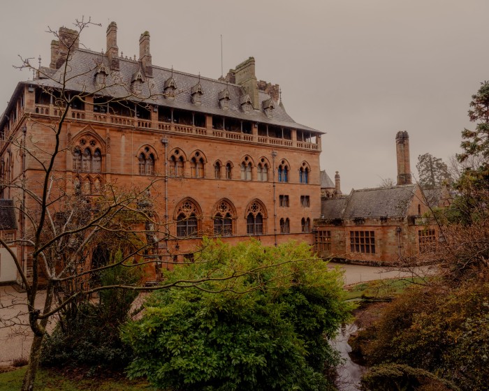 The seat of the Marchioness of Bute, Mount Stuart House, on the Isle of Bute
