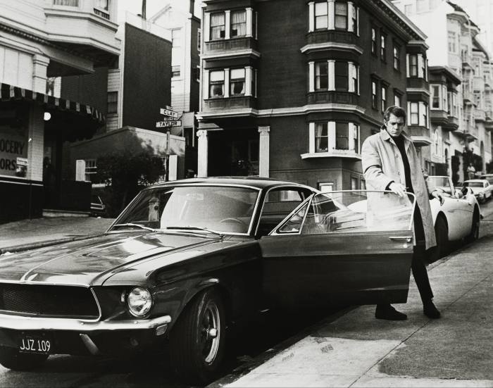 Steve McQueen with the Ford Mustang