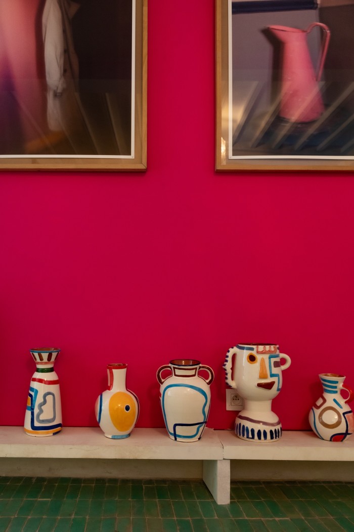 LRNCE ceramics at Riad Mena, next door to The Pink Door