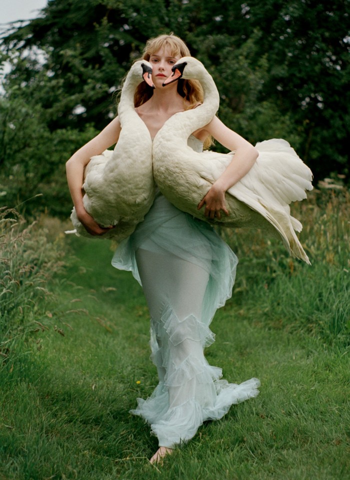 Sarah Daykin, Fashion: John Galliano, England, 1997, by Tim Walker