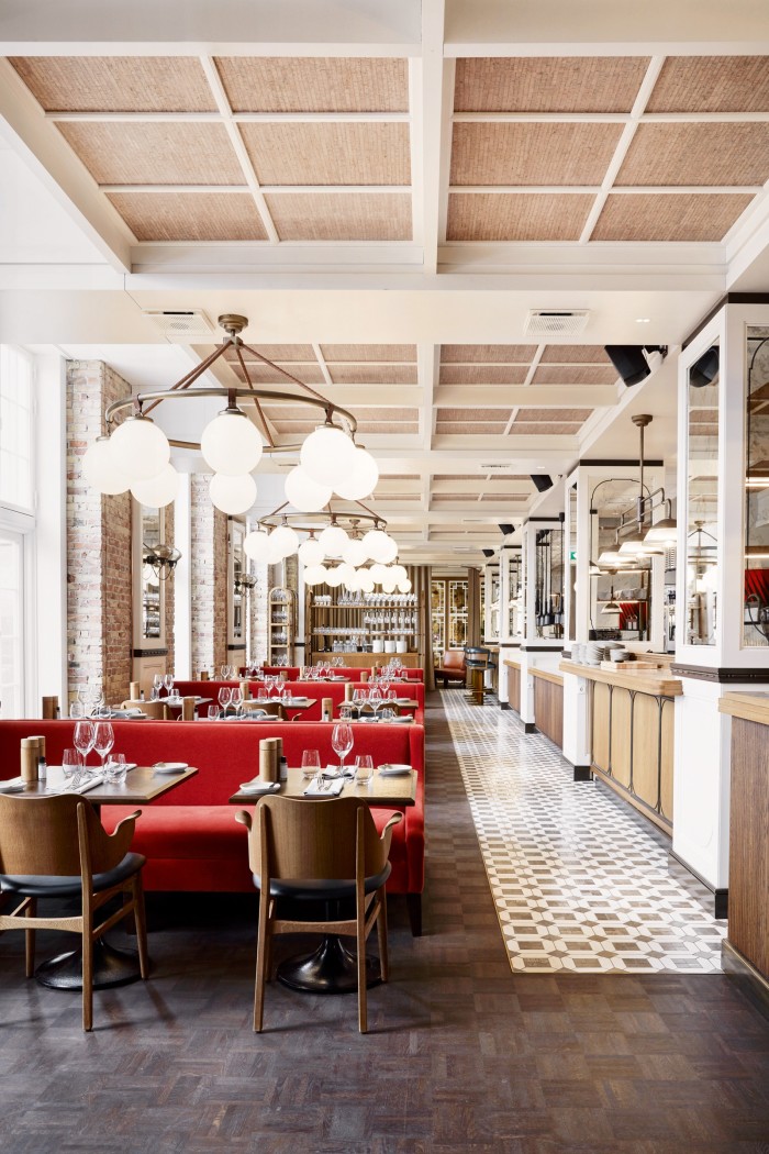 Kontrast Brasserie at Villa Copenhagen, one of the hotel’s five bars and restaurants