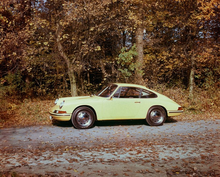 The original Porsche 901 in 1963; it would go on to become the 911