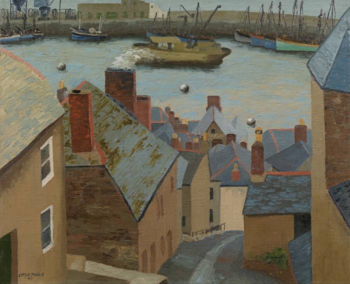 Newlyn Harbour from Trewartha Street, 1947, by Morris, £160,000, richardgreen.com