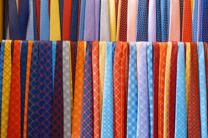 Hundreds of woven silk tie patterns are created each year