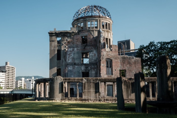 The A-Bomb Dome monument in Hiroshima