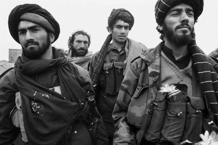 Taliban soldiers in Kabul in February 1995