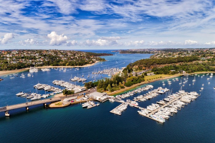 Many high-end waterfront homes are near the Spit, Sydney