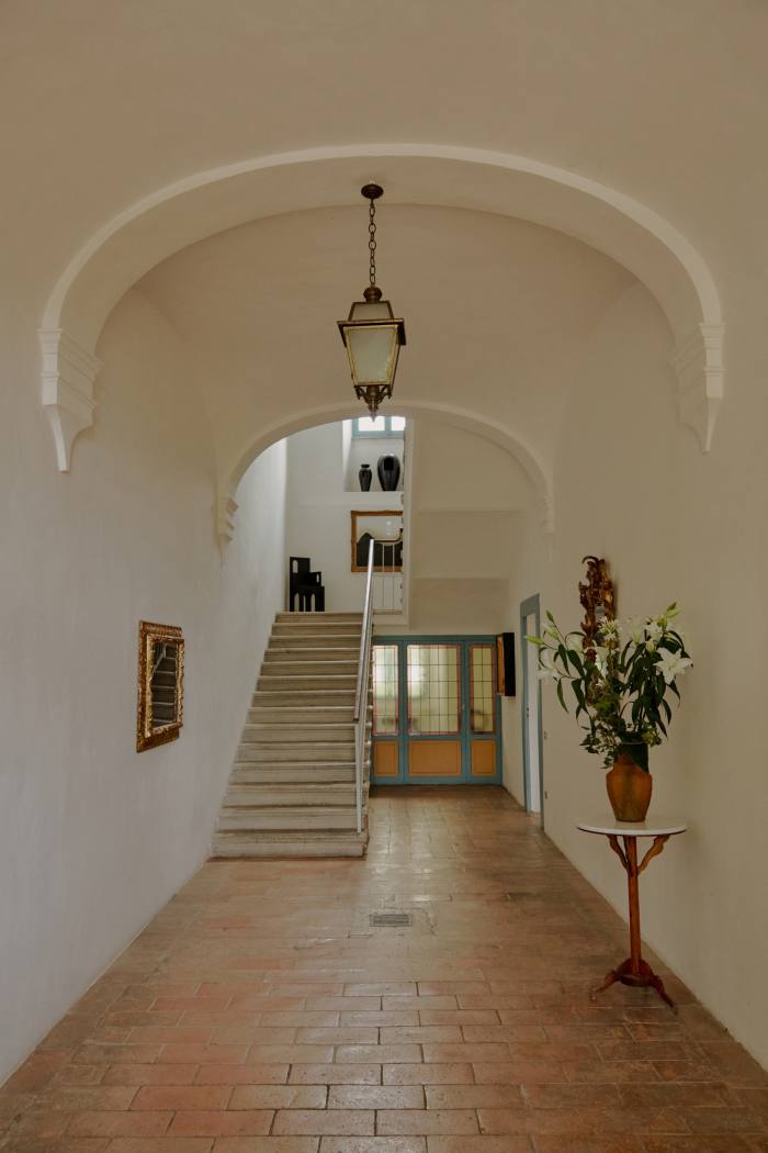 Works by Canevari in the downstairs hall and on the staircase