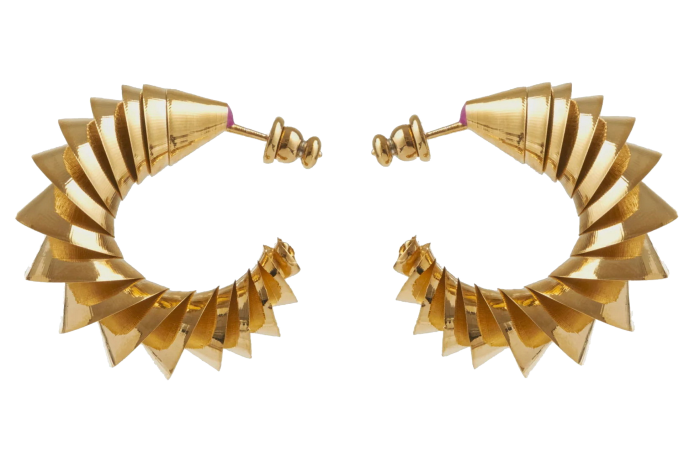 So-Le gold-plated brass earrings