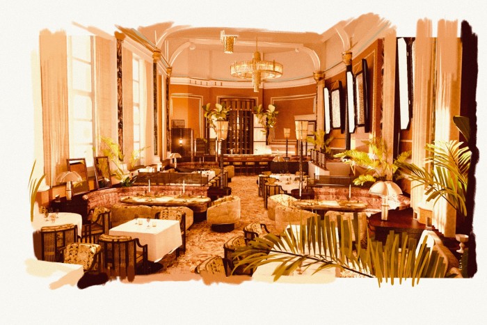 An artist’s impression of the Midland Grand Dining Room at the St Pancras Renaissance hotel