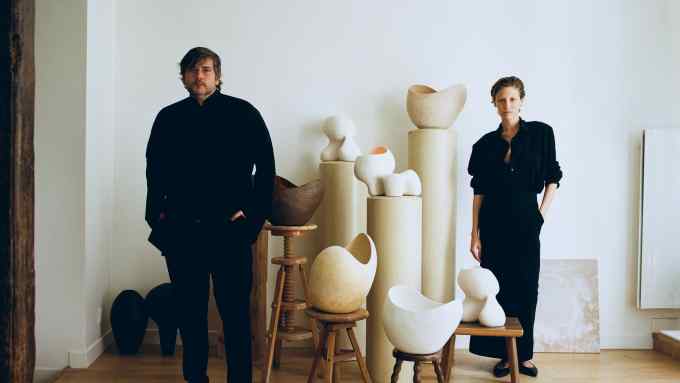 Rodrigo Garcia and Katharina Kaminski at Kaminski’s Paris studio