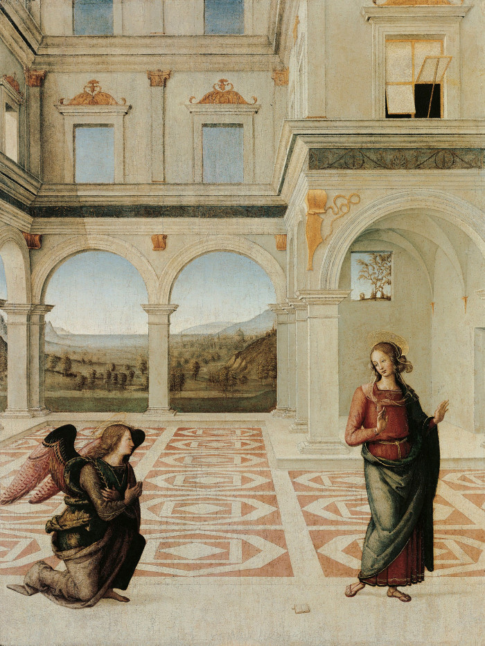 ‘The Annunciation’ (1497) by Perugino (c1450-1523)
