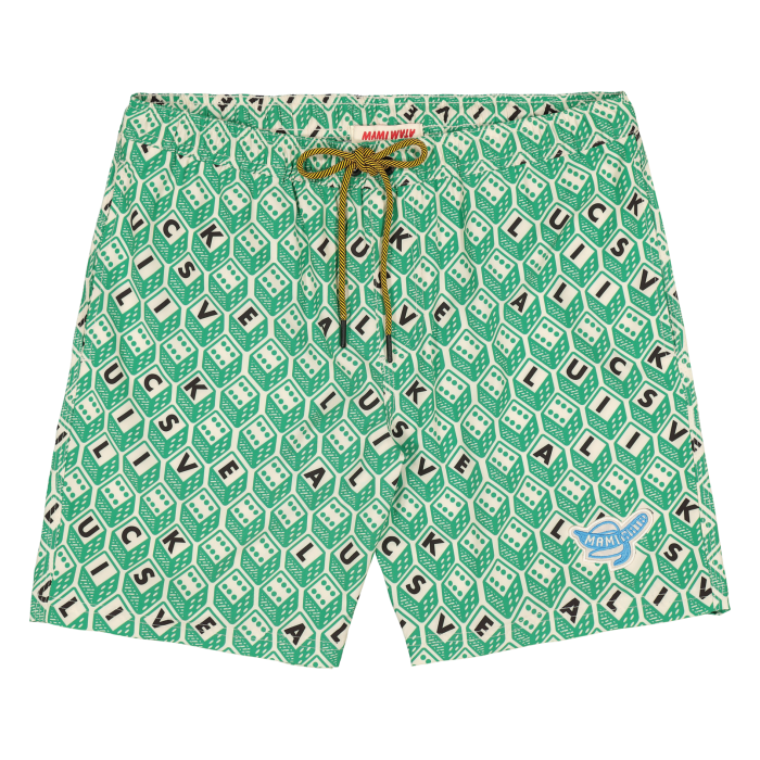 Mami Wata “luck is alive” trunks, £75