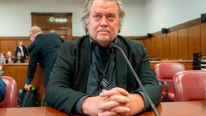 Steve Bannon appears in court in New York January 2023