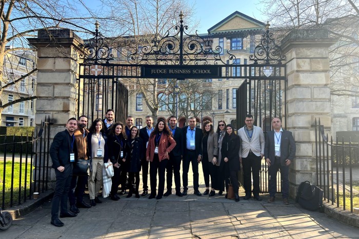 The first cohort of the Al-Mada programme at Cambridge university’s Judge Business School