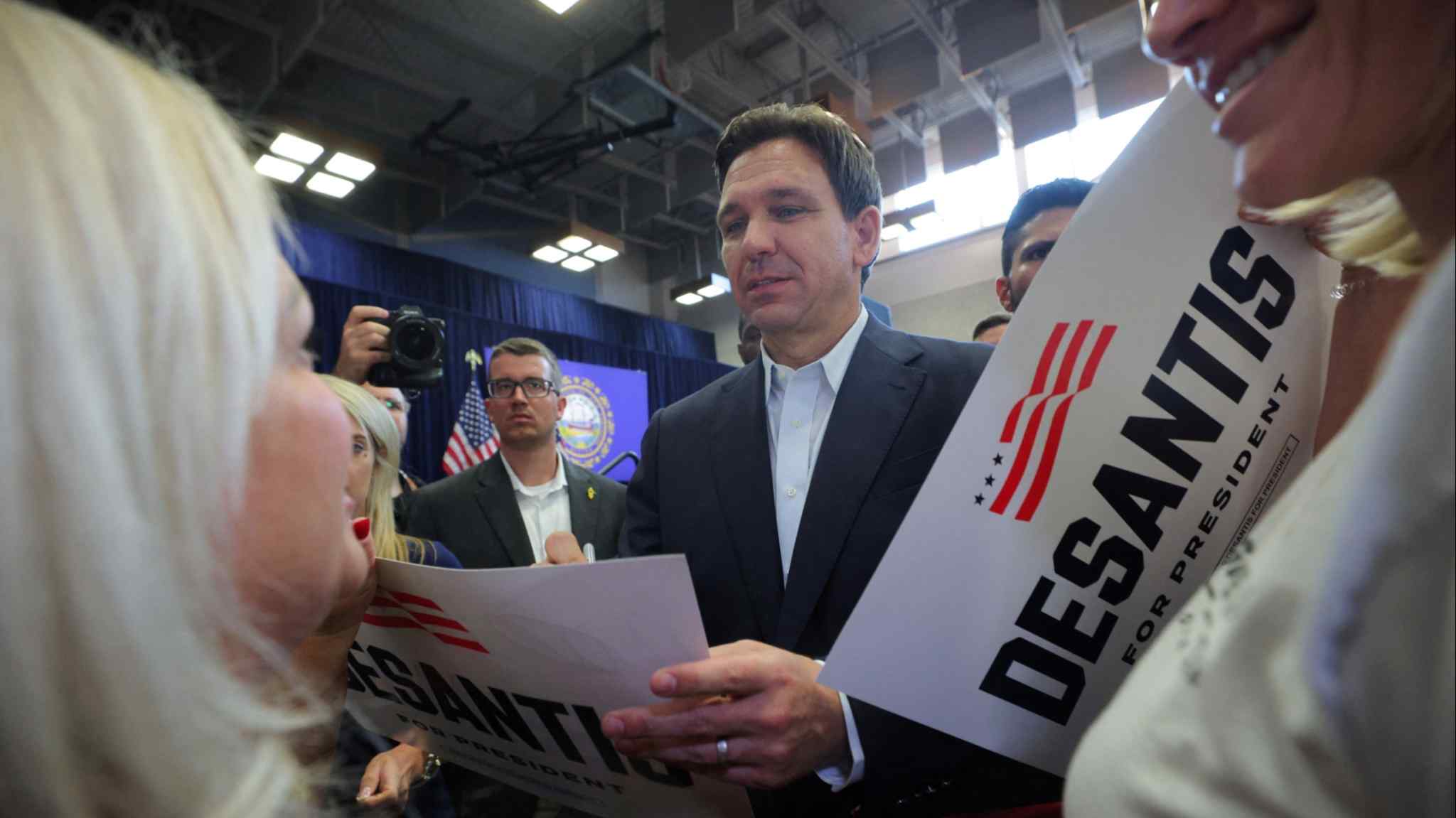 Ron DeSantis works to soften his image on the campaign trail