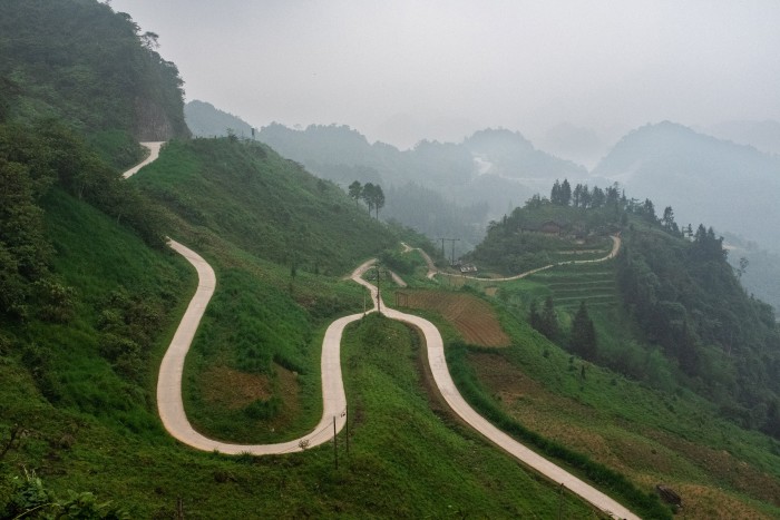 A mountain pass in Hà Giang