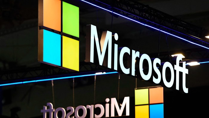 The logo of Microsoft