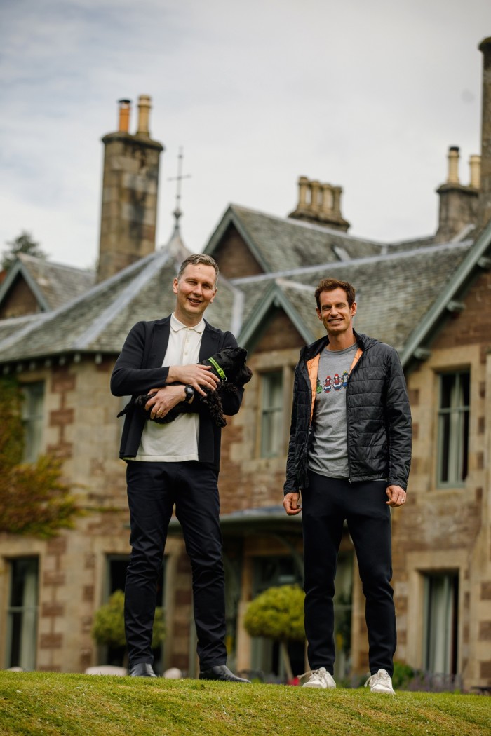 Shrigley (left) and Murray at Murray’s Cromlix hotel in Dunblane