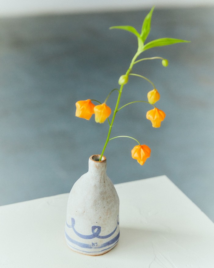 One of Semple’s vases, painted with cobalt oxide, from £495