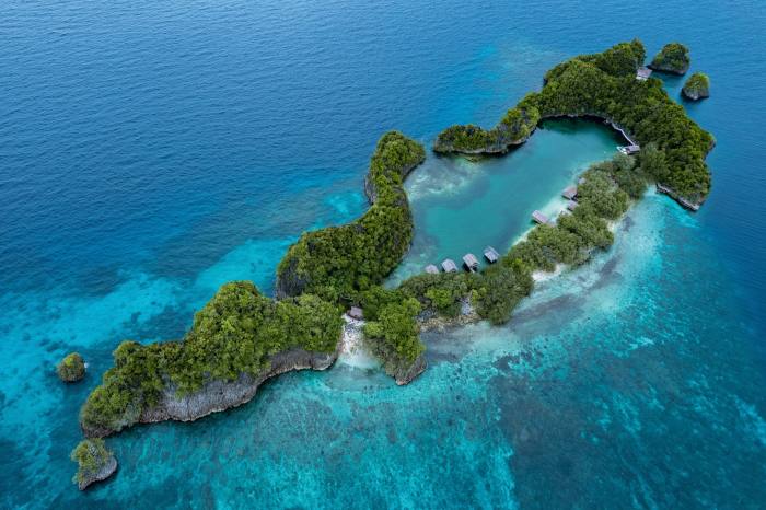 Saukabu island in Indonesia