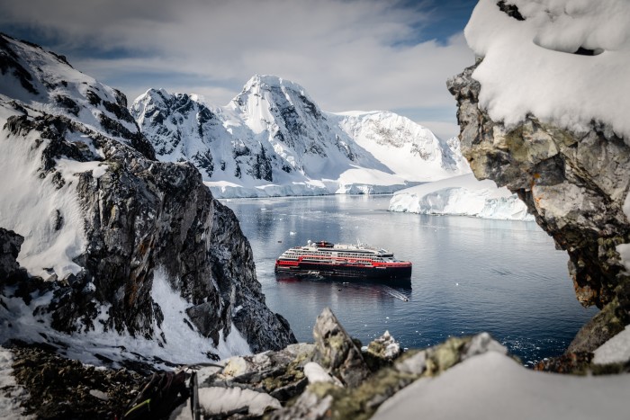 Hurtigruten’s MS Roald Amundsen in the Antarctic