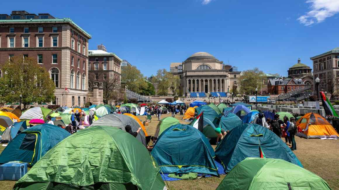 Columbia’s ‘Gaza encampment’ becomes epicentre of US stand-off