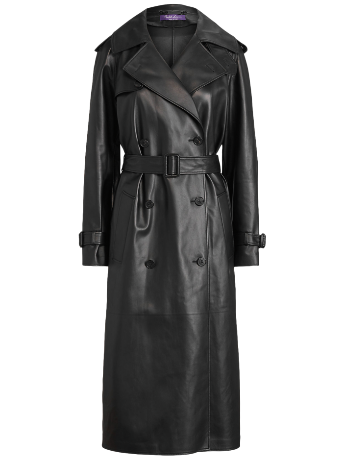 Ralph Lauren Collection leather Adelphie trench coat, £5,090