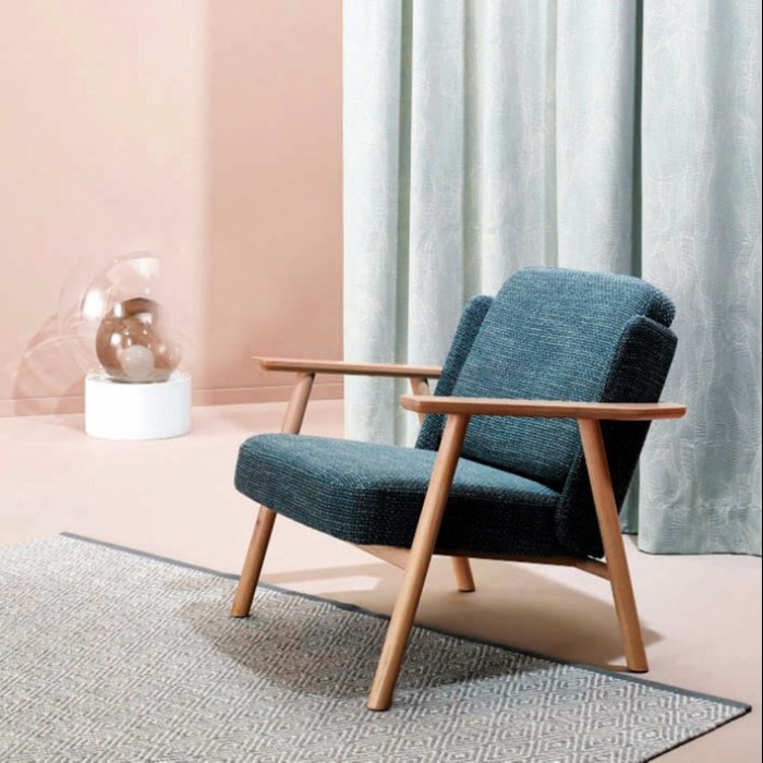 Alki armchair upholstered in Nya Nordiska Cosy fabric, £102.60 per sq m