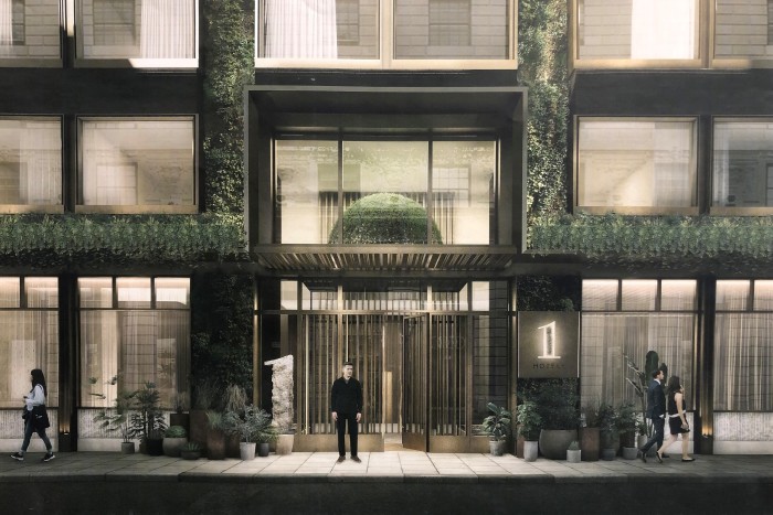 An artist’s impression of the hotel’s entrance on Berkeley Street