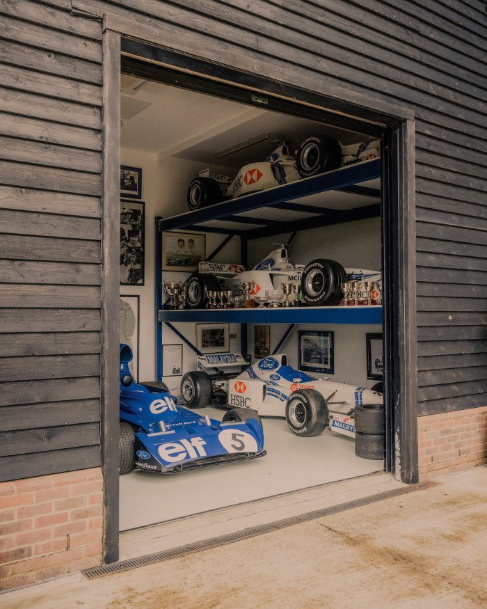 Racing cars in Jackie Stewart’s barn