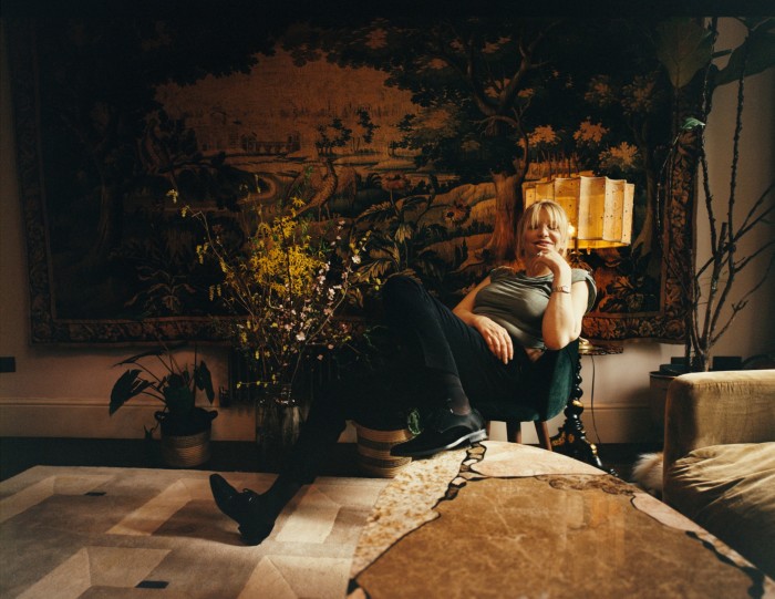 Courtney Love in her London home