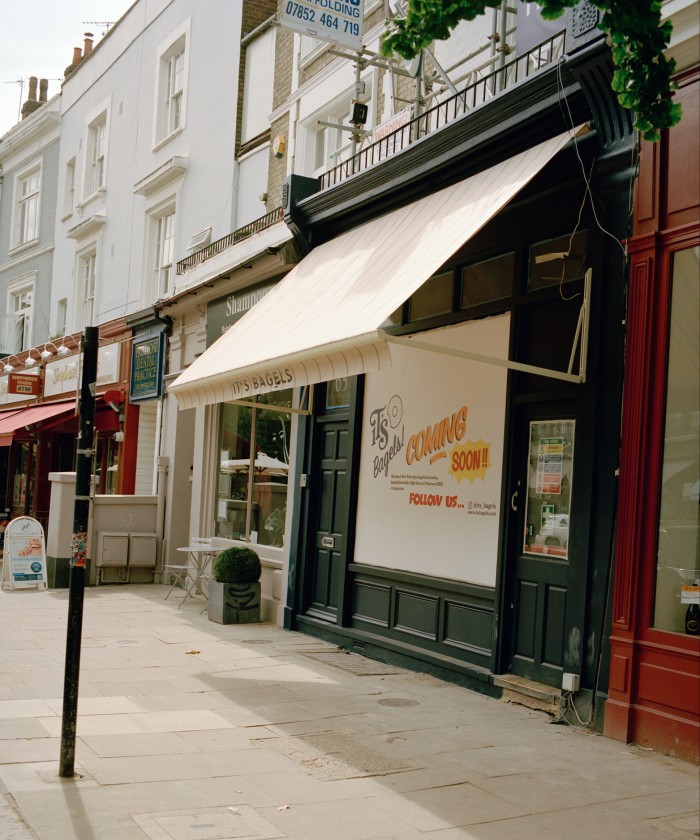 Martensen’s new bakery, It’s Bagels, in Primrose Hill, London