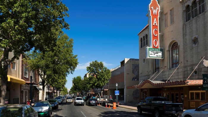 Austin Avenue in historic downtown Waco, Texas