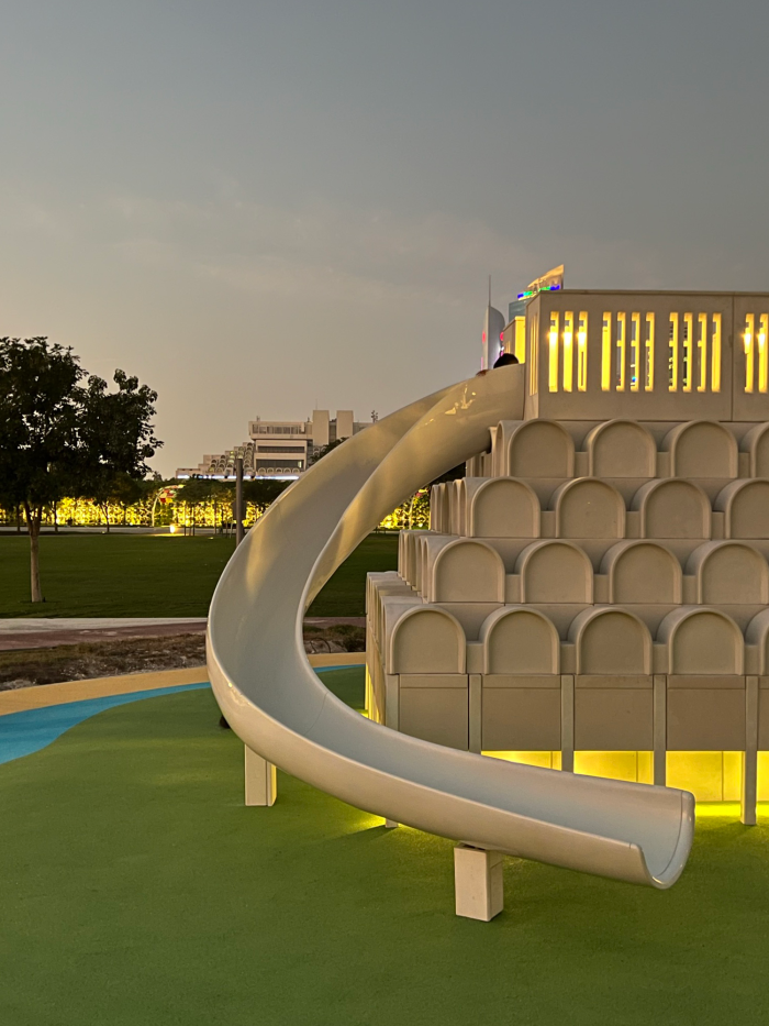 Dawood’s playground was inspired by Doha’s architectural and social histories