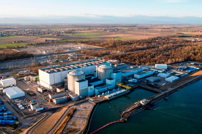 Shutdown: aerial view of Fessenheim nuclear power plant