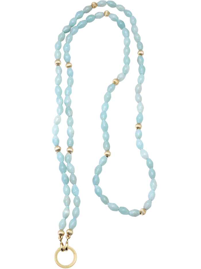 Sig Ward gold and amazonite bead Celebration necklace, $1,800