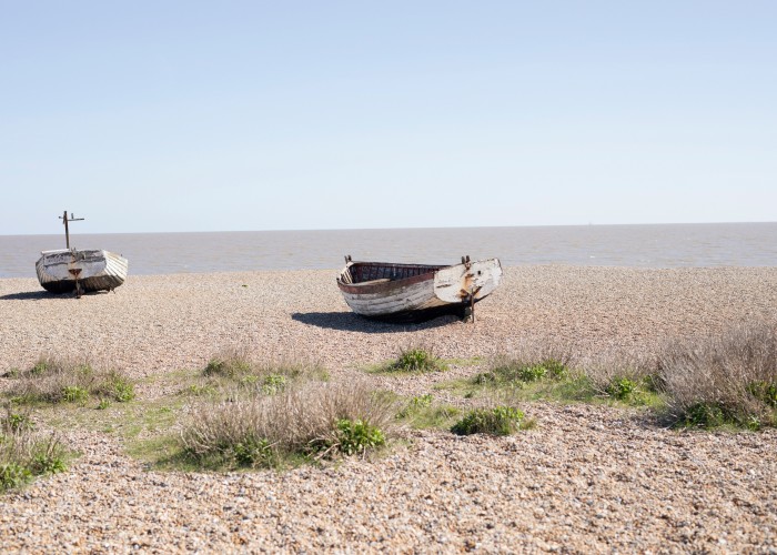 Boats on the beach at Aldeburgh