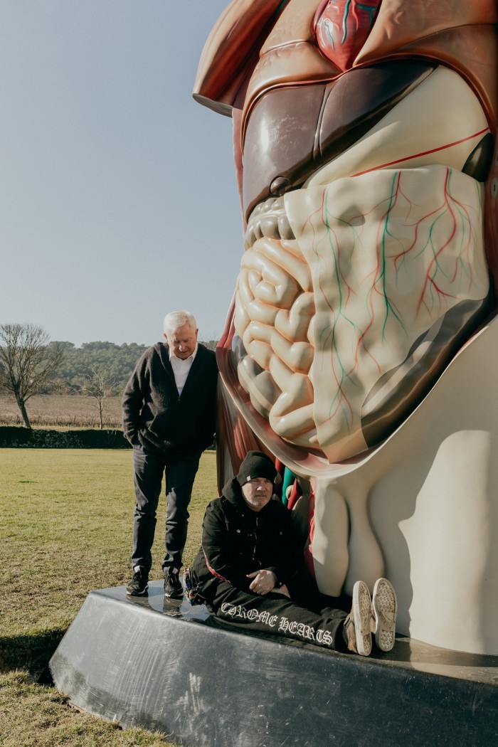 The pair on Hirst’s Temple, 2008