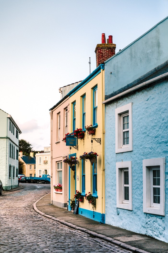 A street in Alderney’s capital St Anne