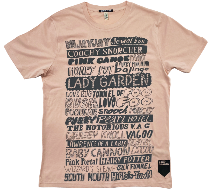 Lady Garden dusky pink Names T-shirt, £45 