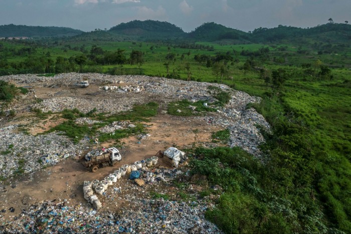 Waste land: a lorry dumps rubbish in a landfill in Brazil’s Pará state, where rampant deforestation is contributing to climate change