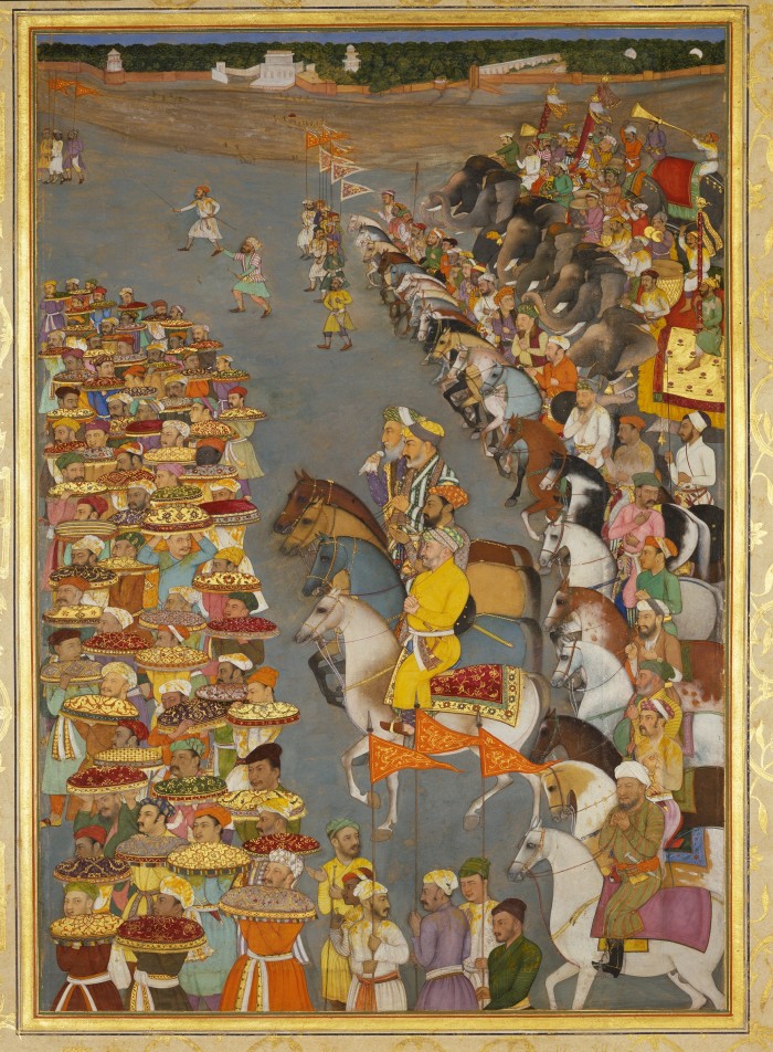 Padshahnamah – the delivery of Presents for Prince Dara-Shukoh’s Wedding, c1640